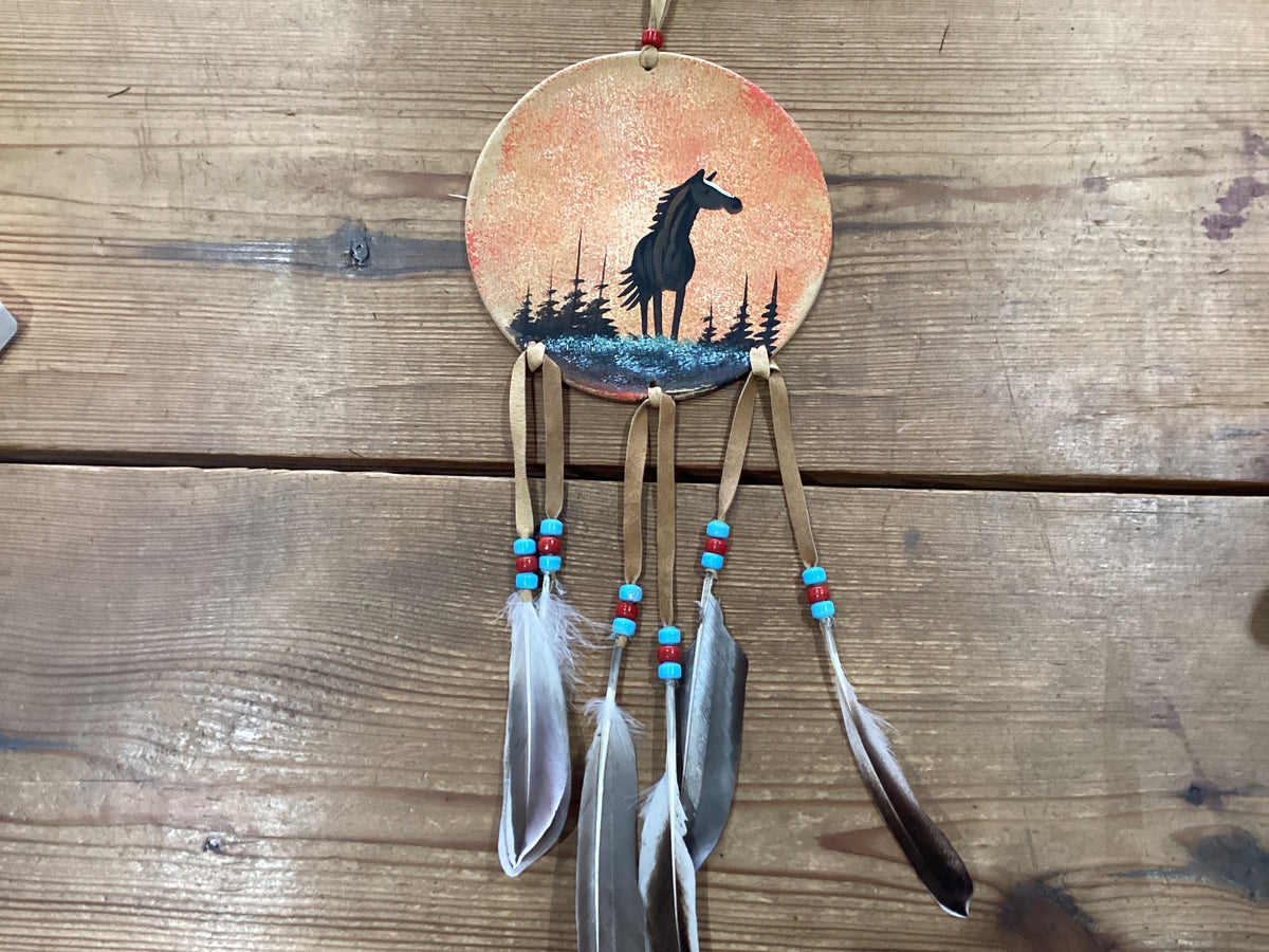 Large Painted Shield – Ben Johnson Cowboy Museum