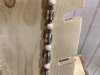 Pink Conch Shell and Stamped Sterling Drums