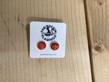 Orange Spiny Oyster Post Earrings Jewelry