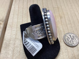 Size 7.5 Pink Conch Shell Oval Shape