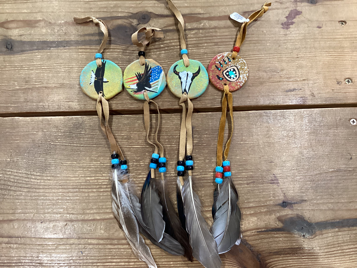 Hand painted Shield – Ben Johnson Cowboy Museum