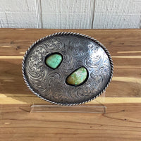 Turquoise Belt Buckle by Jill Latino-Yamate