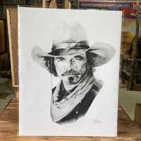 Tom Selleck Black and White by Roe