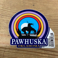 Spiral Scene - Pawhuska, Oklahoma Sticker
