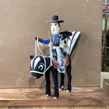 Delbert Buck Navajo Folk Art “Skunk Rider”.