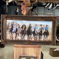 The Posse Framed Print by Roe