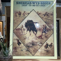 Sheridan Wyo Rodeo 1931 poster