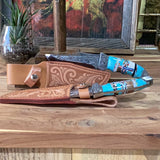 Knife with Engraved Blade