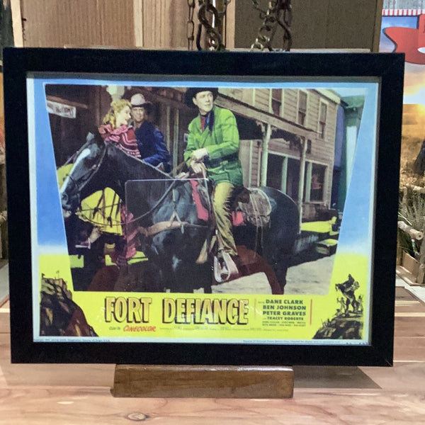 Fort Defiance Framed Mini Movie Poster – Ben Johnson Cowboy Museum