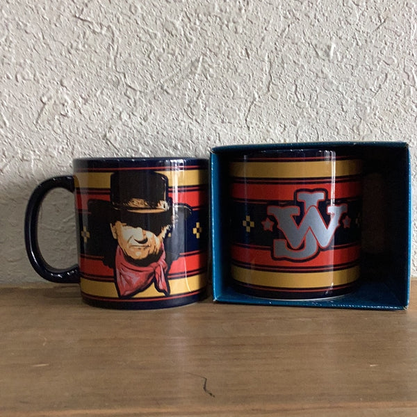 John Wayne Stainless Steel Coffee Mug – Ben Johnson Cowboy Museum