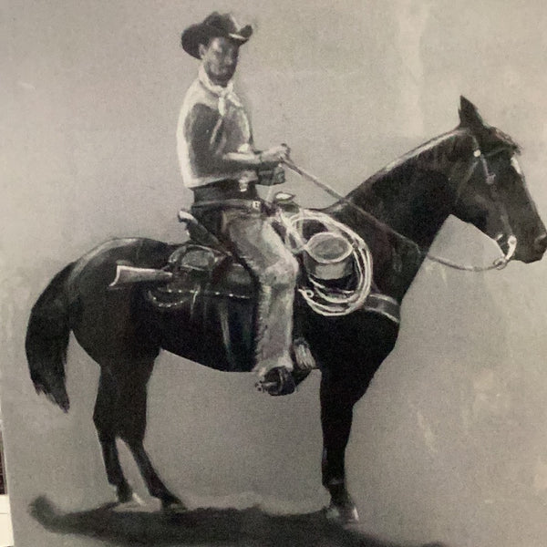 Ben Johnson on Horse Print by Roe