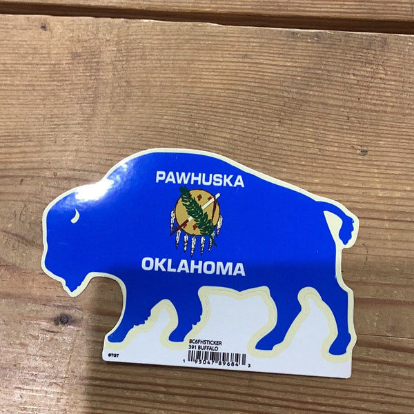 Blue Buffalo - Pawhuska, Oklahoma Sticker