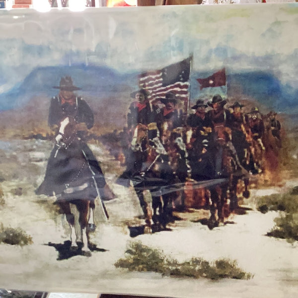 John Wayne And Ben Johnson Large Print