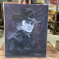Johnny Cash Black And White Print by Roe