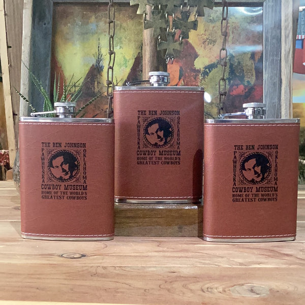 Ben Johnson Leather Flask