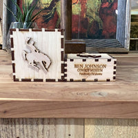 Ben Johnson Cowboy Museum Wooden Box