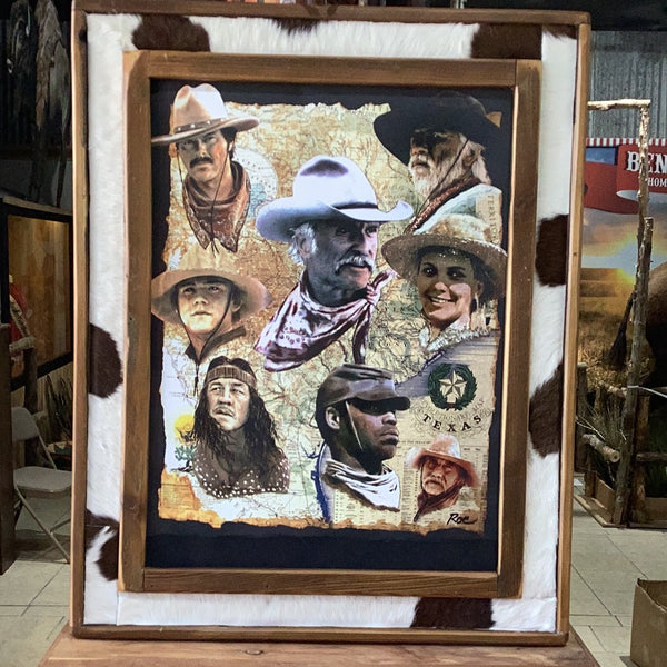 Lonesome Dove Color Print in Rustic Fram by Roe