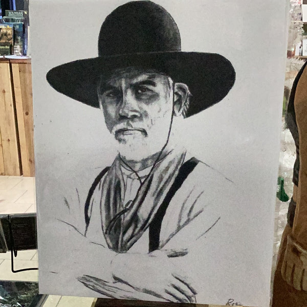 Tommy Lee Jones Black & White Poster