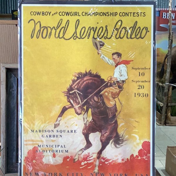 World Series Rodeo NY,NY 1930 Poster
