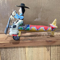 Delbert Buck Navajo Folk Art “Red Plane”.