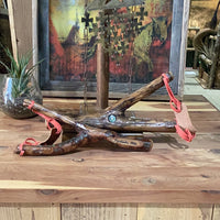 Wooden  Branch Slingshot with Compass