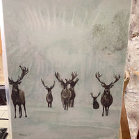 Deer Watercolor Print