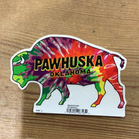 Tie Dye Buffalo Pawhuska, Oklahoma Sticker