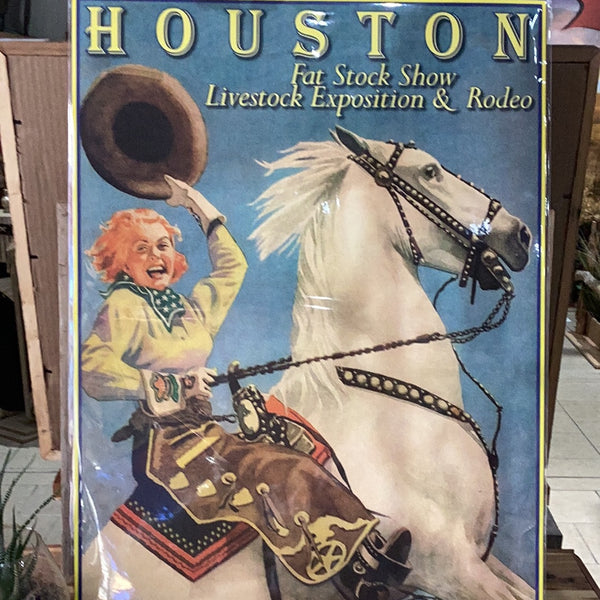 Houston Rodeo Print Houston Livestock Expo & Rodeo Poster – Ben Johnson Cowboy Museum
