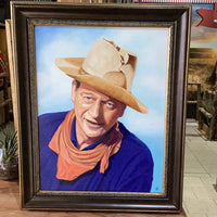 “John Wayne” Original Oil by Charles Leonard