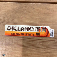 Oklahoma Sooner State Sticker