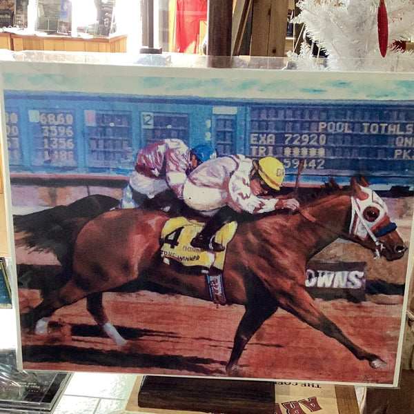 George Carter Racing G.R. Carter Race Color Print by Roe – Ben Johnson Cowboy Museum