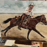 Robert Duvall Riding Color Print